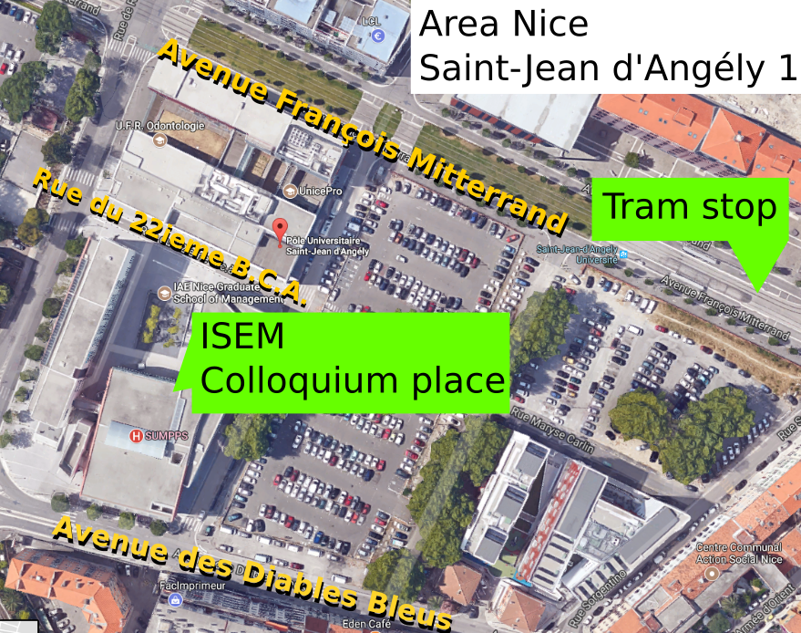 Localization Map Campus Nice Saint-Jean d'Angély 1